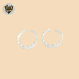 (2-5291-B) Anillo para el dedo del pie en plata de ley 925 con forma de remolino.