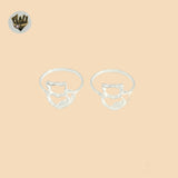 (2-5003-2) 925 Sterling Silver - Plain Cat Ring