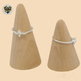 (2-5013-1) 925 Sterling Silver - Cross  Ring.