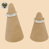 (2-5291-B) Anillo para el dedo del pie en plata de ley 925 con forma de remolino.
