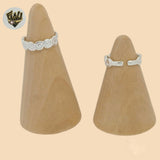 (2-5291-B) Anillo para el dedo del pie en plata de ley 925 con forma de remolino.