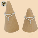 (2-5022-2) 925 Sterling Silver - Rosary Ring.