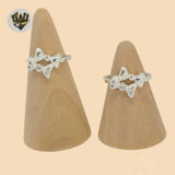 (2-5033) 925 Sterling Silver - Bow Band Ring