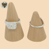 (2-5273) Anillo Brújula para Hombre en Plata de Ley 925.
