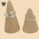 (2-5027) 925 Sterling Silver - Butterfly Band Ring