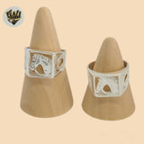 (2-5266) 925 Sterling Silver - Horse Ring for Men