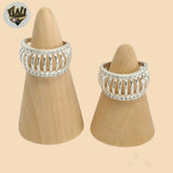 (2-5056-3) Plata de Ley 925 - Anillo de Cúpula Gruesa