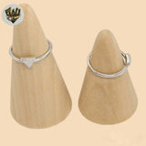 (2-5014-1) 925 Sterling Silver - Triangle Ring