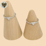 (2-5014-1) 925 Sterling Silver - Triangle Ring