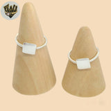 (2-5012-1) 925 Sterling Silver - Square Ring