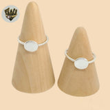 (2-5012) 925 Sterling Silver - Small Circle Ring