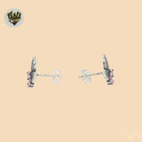 (2-3176) Pendientes de mariposa en plata de ley 925. 