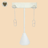 (2-3334) 925 Sterling Silver - Long Toggle Earrings.