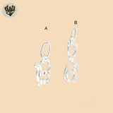 (2-1483) 925 Sterling Silver - Cat Pendants.