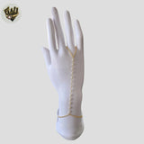 (1-0552) Gold Laminate - Pearl Hand Chain Bracelet- BGF