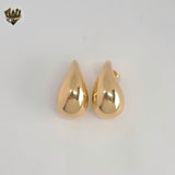 (1-2955) Gold Laminate - Chunky Drop Earrings - BGF
