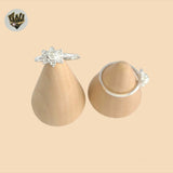 (2-5025-1) Anillo de plata de ley 925 con flor