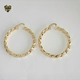 (1-2742) Gold Laminate Hoops - BGO