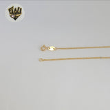 (1-1755) Gold Laminate - 2mm Figaro Link Chain - BGF