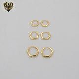 (1-2938-2) Gold Laminate - Trio Set Plain Hoop - BGF