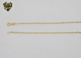(1-1839) Gold Laminate Chains - 2.5mm Round Paper Clip Link - BGF