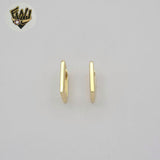 (1-2528-2) Gold Laminate- Square Hoops - BGO