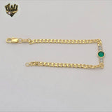 (1-0764) Gold Laminate - 4mm Curb Link Bracelet - BGF