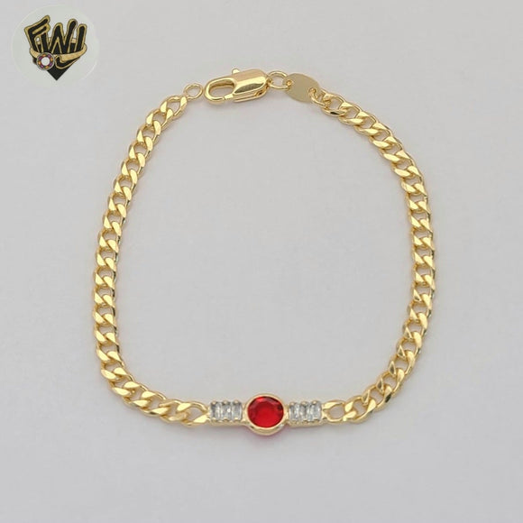 (1-0764-1) Gold Laminate - 4mm Curb Link Bracelet - BGF