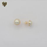 (1-1030-1) Laminado Oro - Pendientes Media Bola - BGF