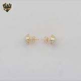 (1-1030-1) Laminado Oro - Pendientes Media Bola - BGF