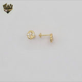 (1-1145-1) Laminado de oro - Aretes para niños - BGF