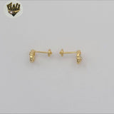 (1-1145-1) Laminado de oro - Aretes para niños - BGF