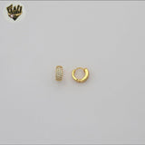 (1-2669-3) Gold Laminate - Small Zircon Huggies - BGO