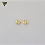 (1-2669-3) Gold Laminate - Small Zircon Huggies - BGO