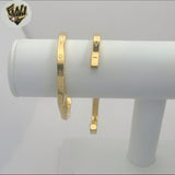 (MBRA-41) Stainless Steel - 5mm Twisted Open Bangle.