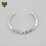 (MBRA-41-1) Stainless Steel - 5mm Twisted Open Bangle.