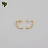 (1-2941) Pendientes de circonitas laminadas en oro - BGF