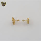 (4-2265) Stainless Steel - Zircon Bow Stud Earrings.