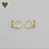 (1-2621-2) Gold Laminate - Bow Zircon Huggies - BGO