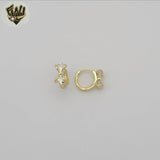 (1-2621-2) Gold Laminate - Bow Zircon Huggies - BGO