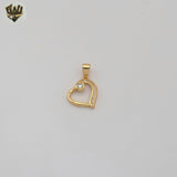 (1-2205-1) Gold Laminate - Heart Pendant - BGO