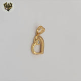 (1-2205-1) Gold Laminate - Heart Pendant - BGO