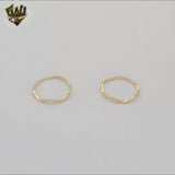 (1-3035) Laminado de Oro - Anillo de Banda Tallada - BGF