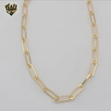 (1-1813-3) Gold Laminate - 4.5mm Paper Clip Link Chain - BGF