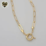 (1-1813-3) Gold Laminate - 4.5mm Paper Clip Link Chain - BGF