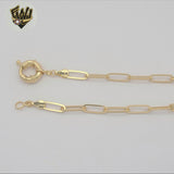 (1-1813-3) Gold Laminate - 4.5mm Paper Clip Link Chain - BGF
