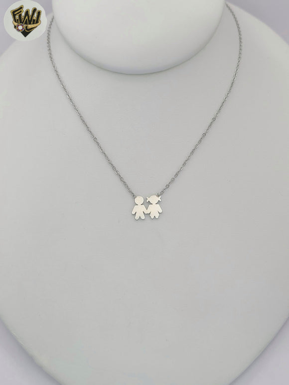 (4-7014-1) Stainless Steel - Childrens Necklace - 16