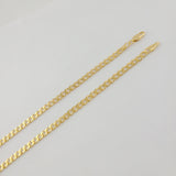 (1-1784) Gold Laminate - 4.6mm Curb Link Chain - BGF