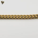 (4-4022) Stainless Steel - 14mm Curb Link Men Bracelet