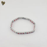 (4-4059) Stainless Steel - 8mm Chango Bracelet - 8"